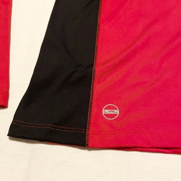 Ralph Lauren Woman's Size Small Top Active Wear Pullover Red Long Sleeve - Picture 8 of 16